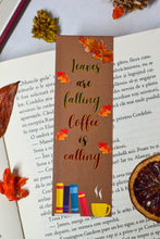 Load image into Gallery viewer, Semn de carte Leaves are falling, coffee is calling

